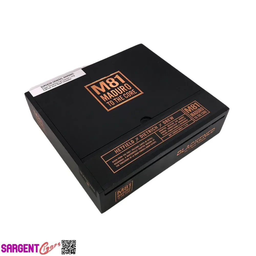 James Hetfield Metallica M81 Blackend Toro Empty Wooden Cigar Box 8.75x6.75x2.25